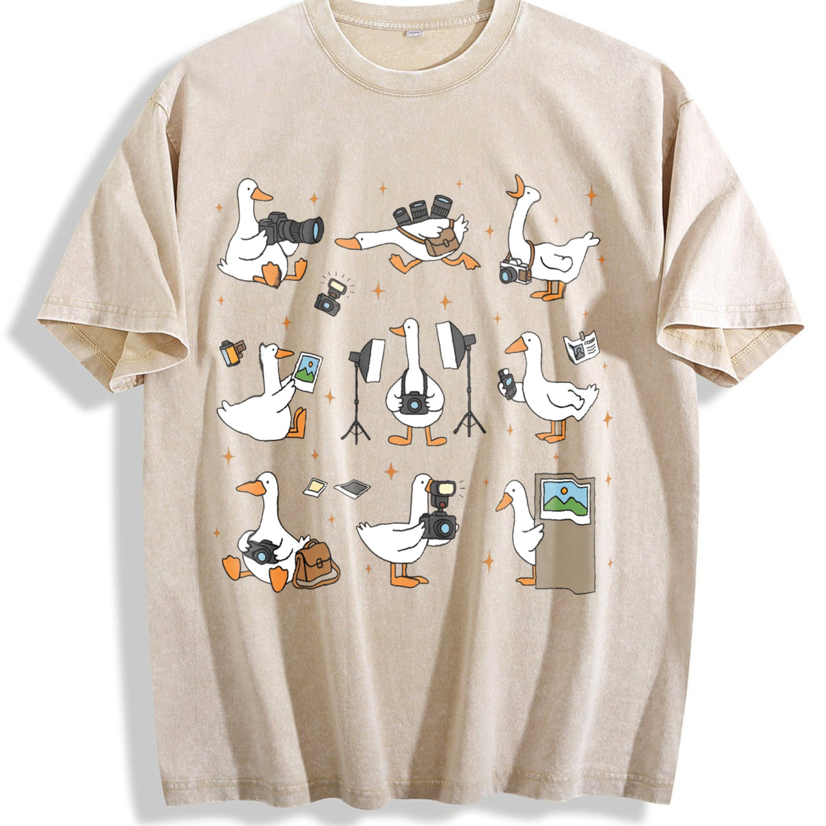 Silly Goose Photographer Vintage Washed T-Shirt product image 1