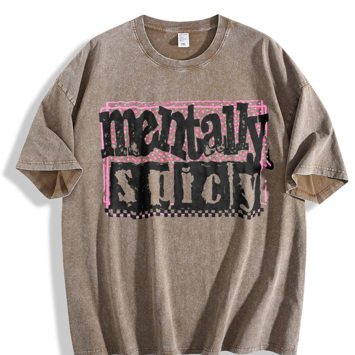 Mentally Spicy Snarky Vintage Washed T-Shirt product image 3