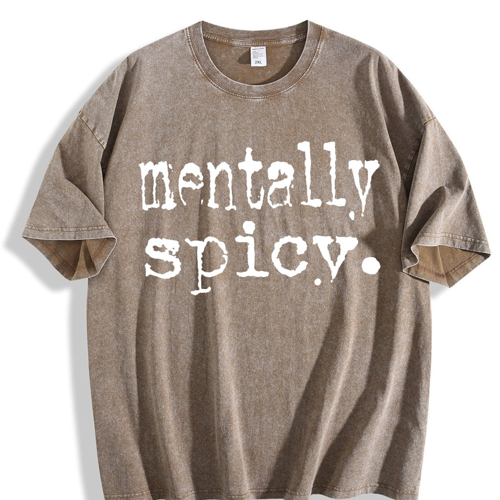 Mentally Spicy Vintage Washed T-Shirt product image 3
