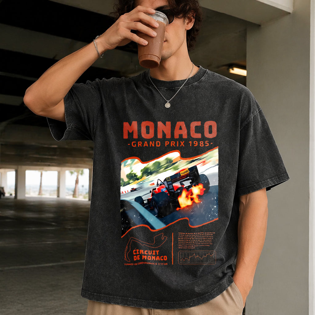 Monaco 1984 Classic 90s Funny Good Vintage Washed T-Shirt product image 2