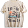 Scenery And Letter One-piece Summer Vintage Washed T-Shirt product image 1