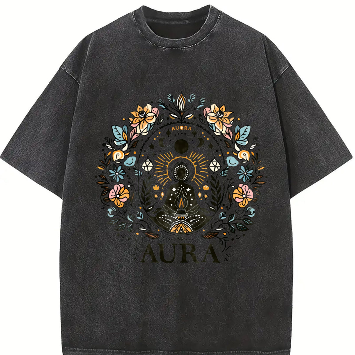 Summer A Bohemian Floral Vintage Washed T-Shirt product image 2