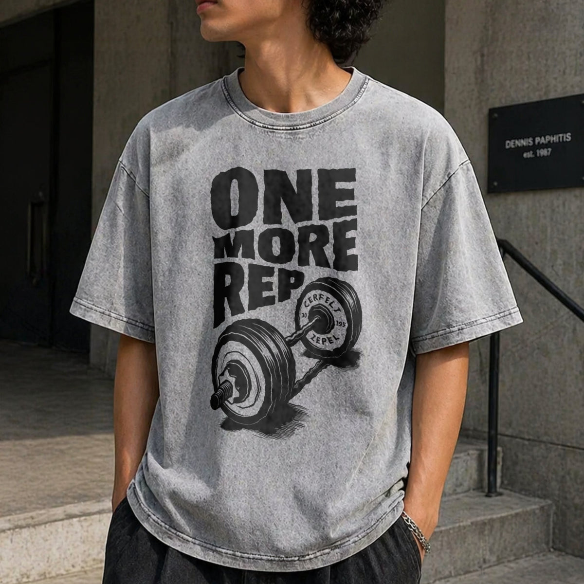 Funny Gym Workout - One More Rep Weightlifting Vintage product image 5
