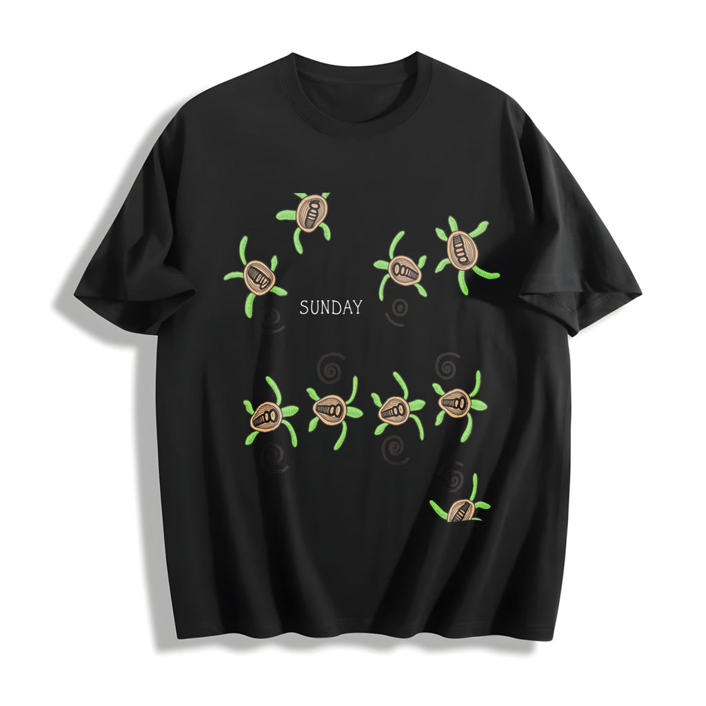 Sea Turtle Summer Cotton T-Shirt product image 1