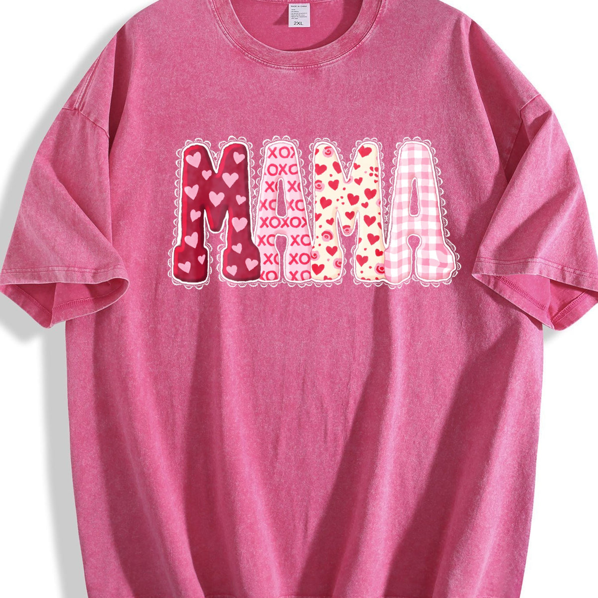 Valentines Mama Vintage Washed T-Shirt product image 5