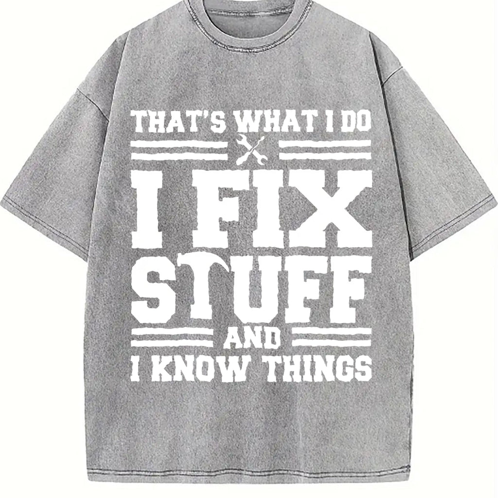 I Fix Stuff 100 Vintage Washed T-Shirt product image 4