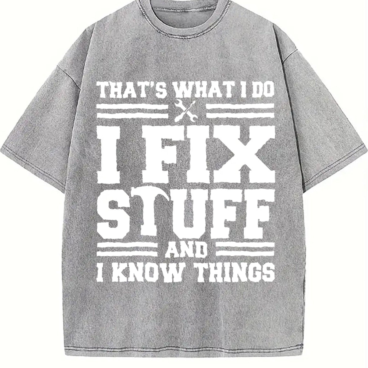 I Fix Stuff 100 Vintage Washed T-Shirt product image 4