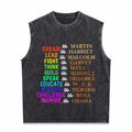 Dream Like Martin Lead Like Harriet The Black History Men's Washed Tank Top