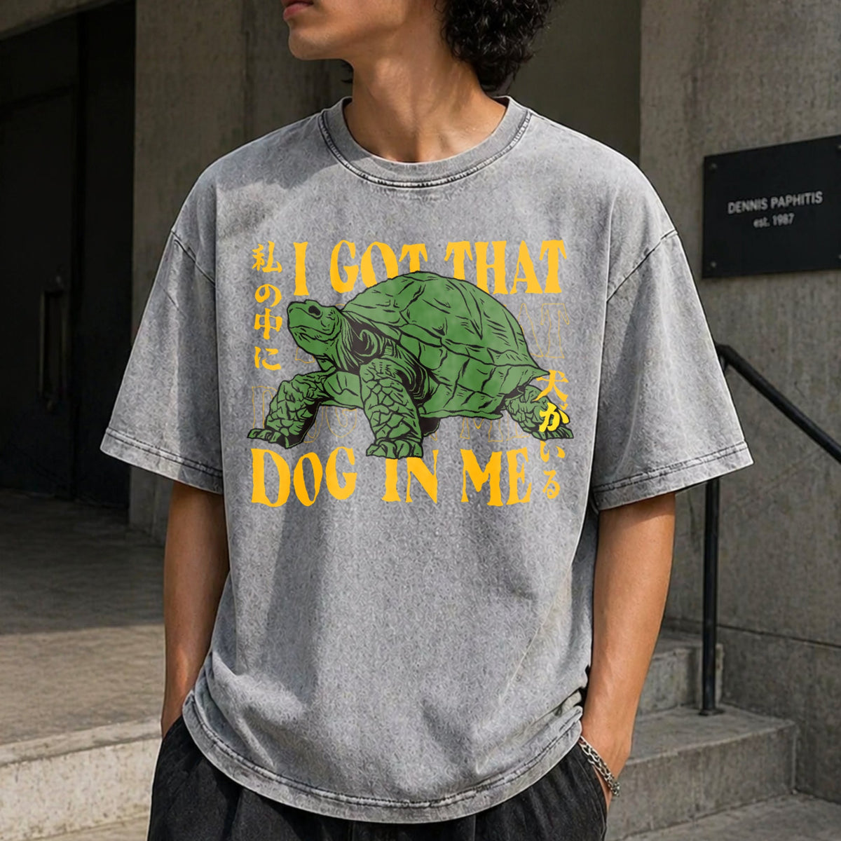 Turtle I Got That Dog In Me Vintage Washed T-Shirt product image 5