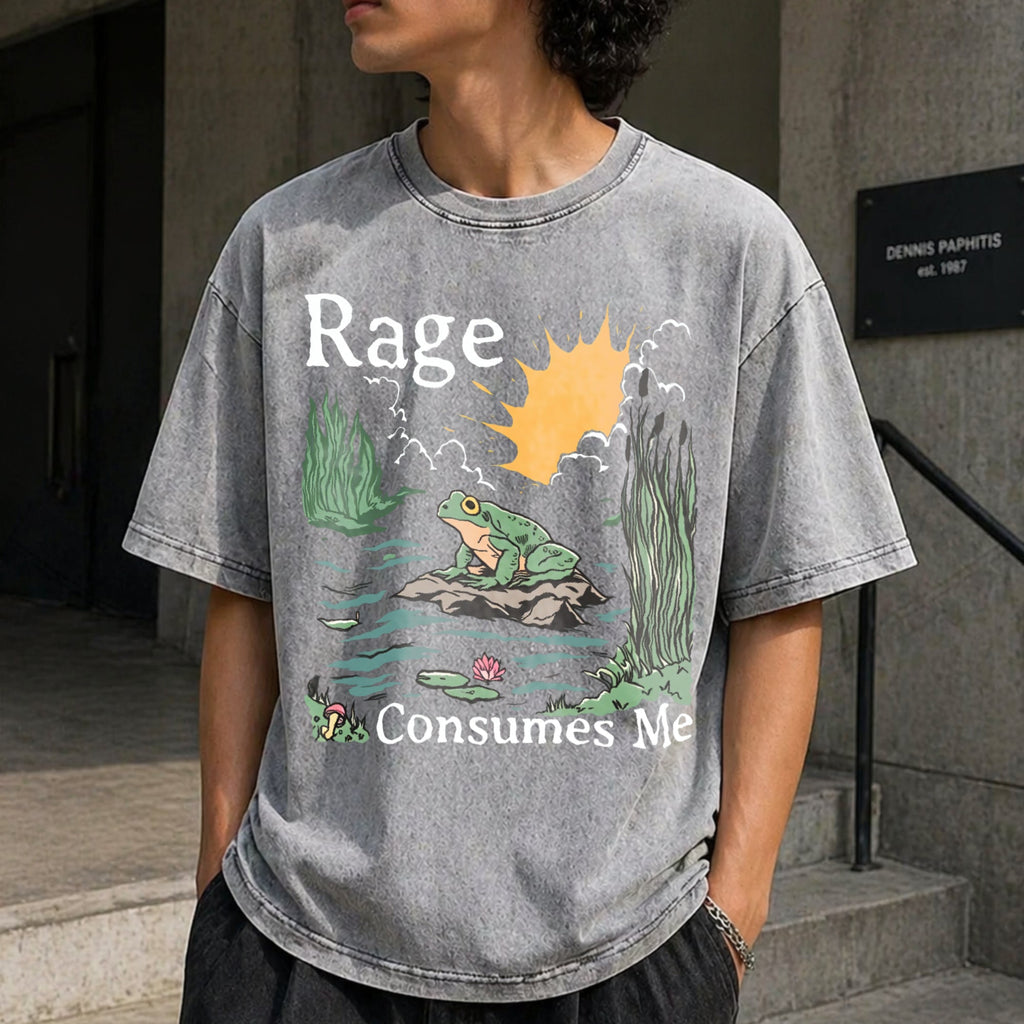 Rage Consumes Me Vintage Washed T-Shirt product image 5