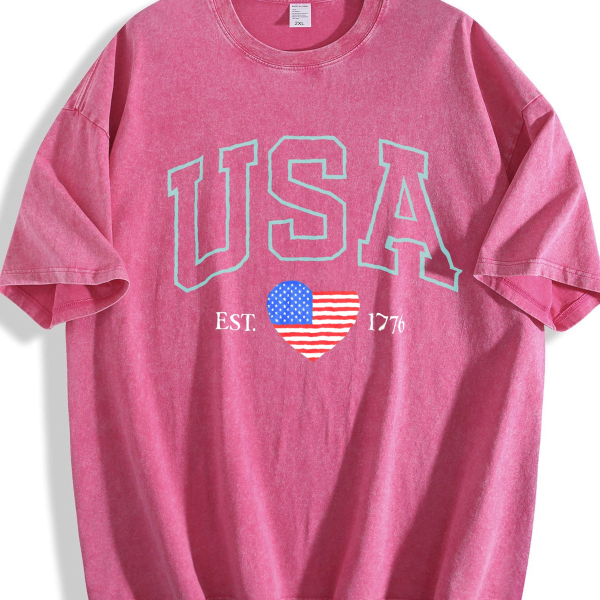 USA Flag Vintage Washed T-Shirt product image 7