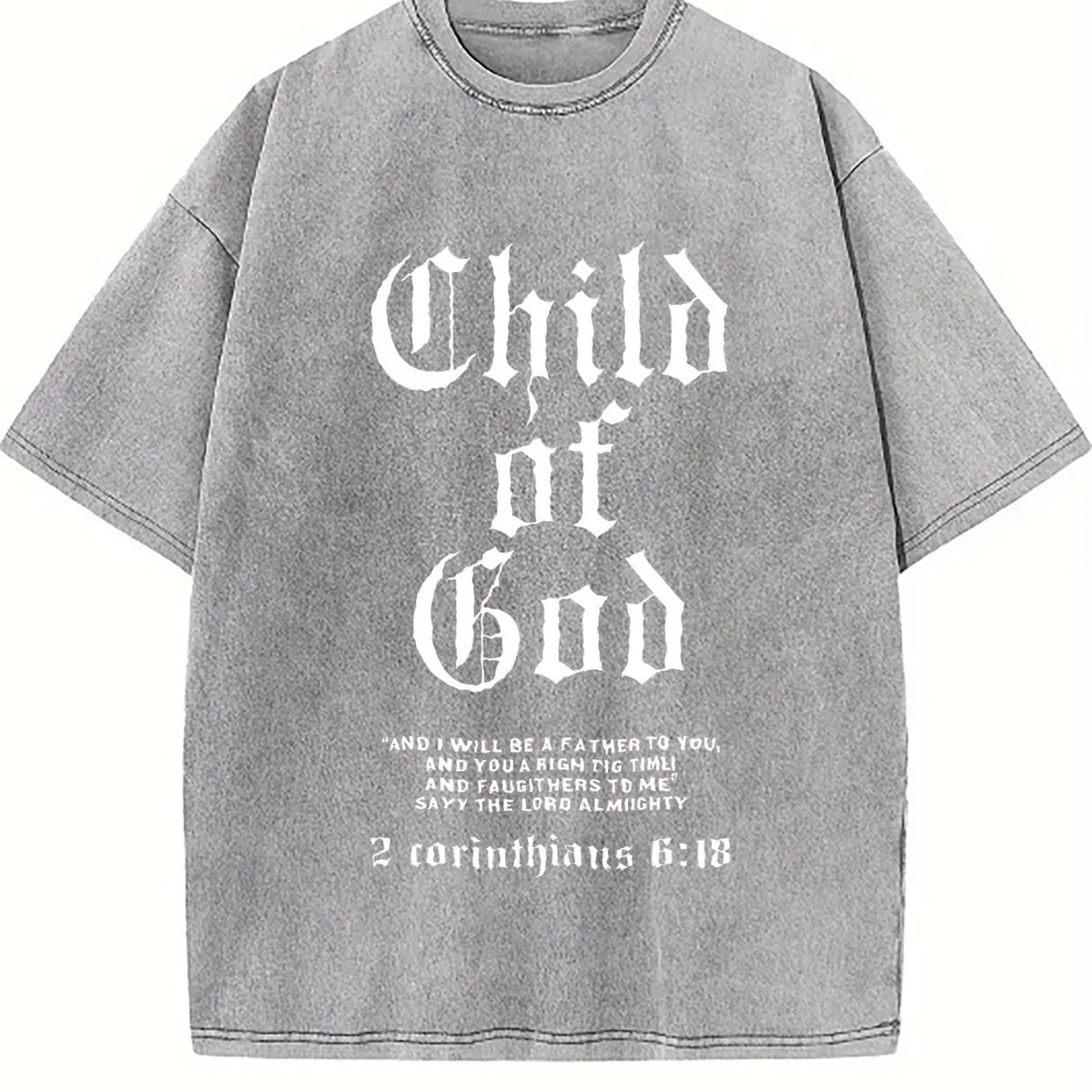 Child of God Scripture Vintage Washed T-Shirt product image 5