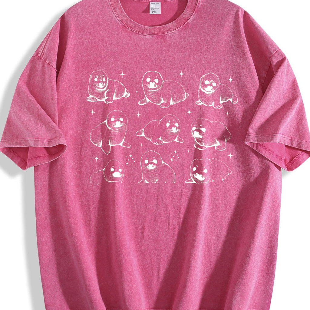 Baby Seals 90s Tattoo Vintage Washed T-Shirt product image 7