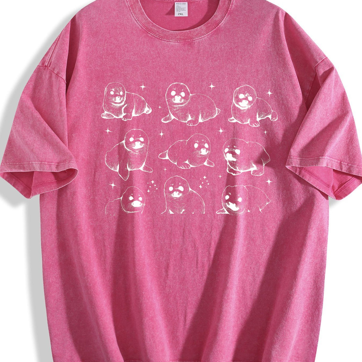 Baby Seals 90s Tattoo Vintage Washed T-Shirt product image 7