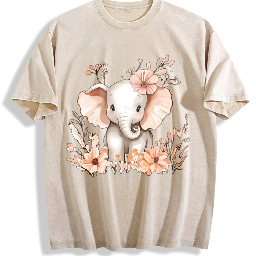 A Cute Elephant Adorned With Animal And Floral It's Vintage product image 1