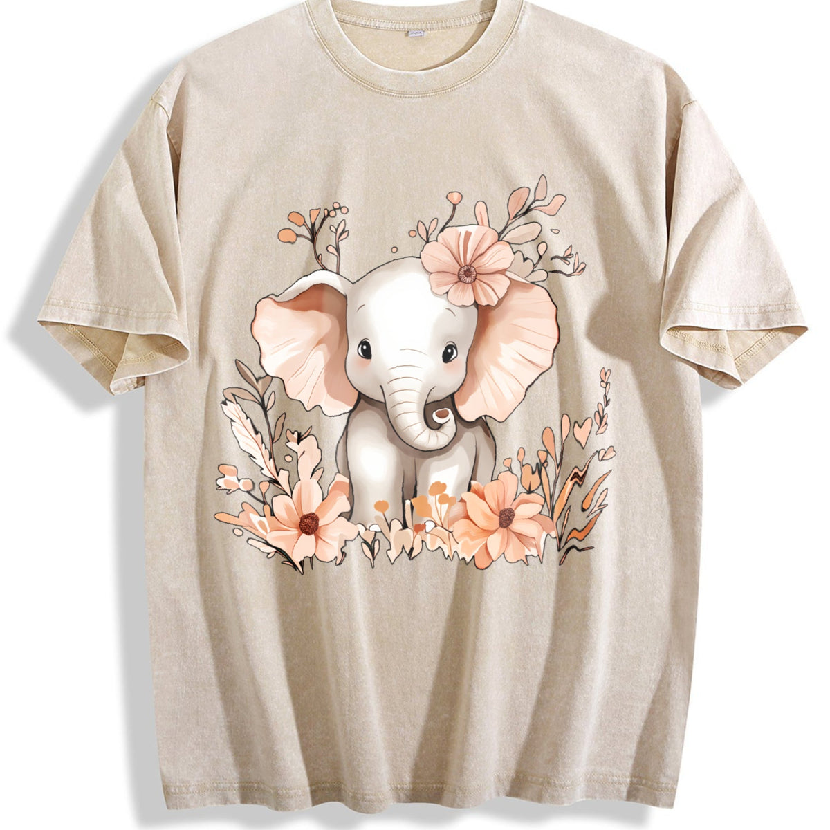 A Cute Elephant Adorned With Animal And Floral It's Vintage product image 1