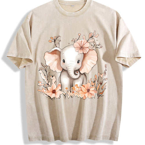 A Cute Elephant Adorned With Animal And Floral It's Vintage product image 1