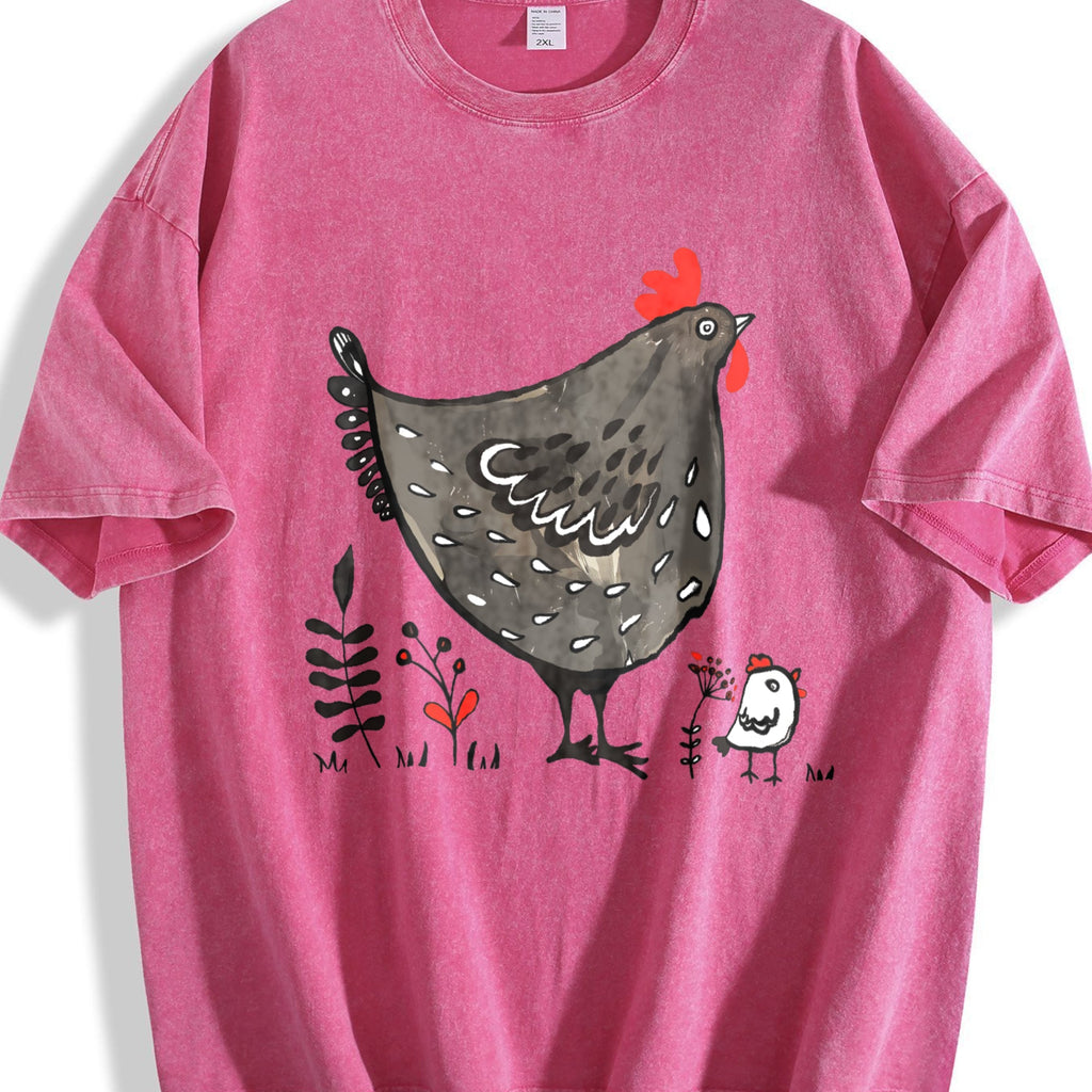 Chicken & Eggplant Vintage Washed T-Shirt product image 7
