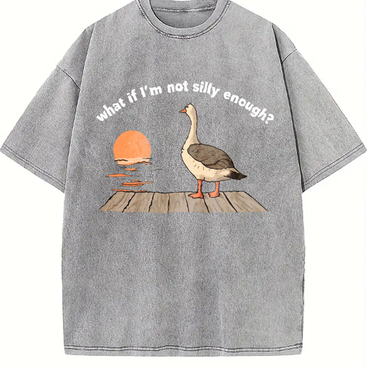 What If I'm Not Silly Enough Goose Boxy Funny Vintage product image 5