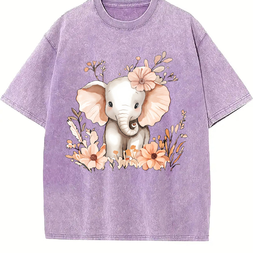 A Cute Elephant Adorned With Animal And Floral It's Vintage product image 6