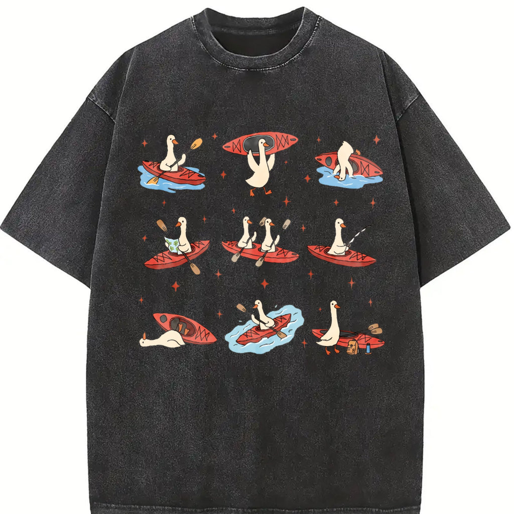 Silly Goose Kayaking Vintage Washed T-Shirt product image 2