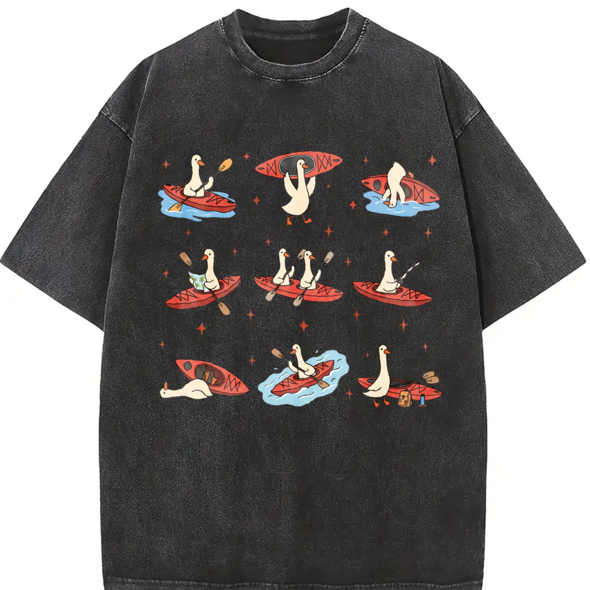 Silly Goose Kayaking Vintage Washed T-Shirt product image 2