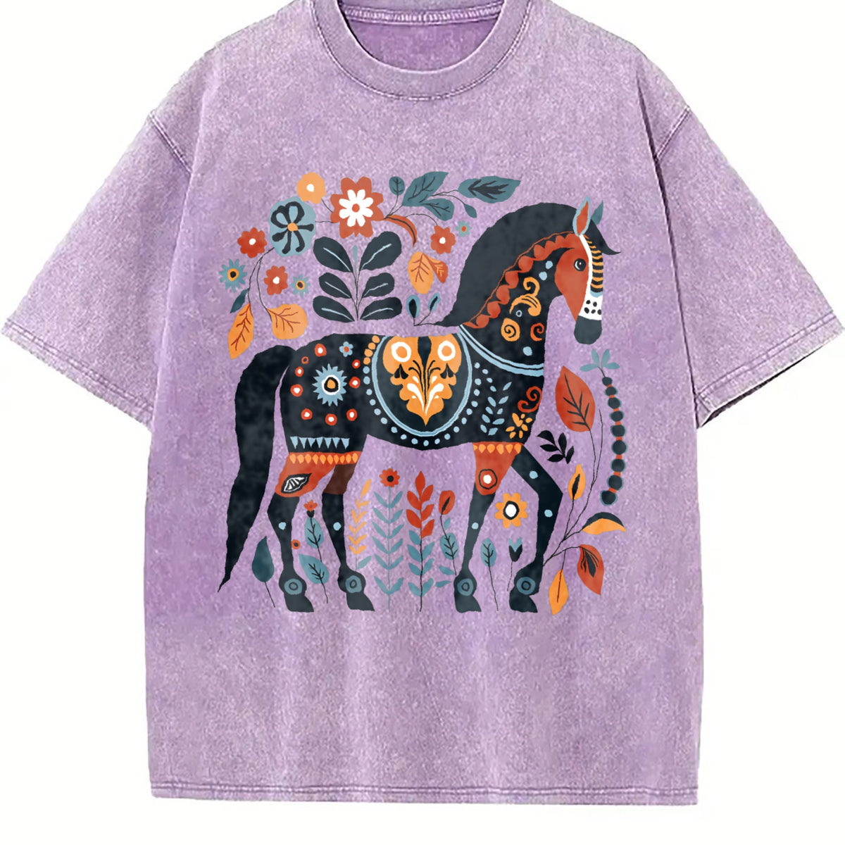 Summer Bohemian Floral Horse One-piece Vintage Washed product image 6