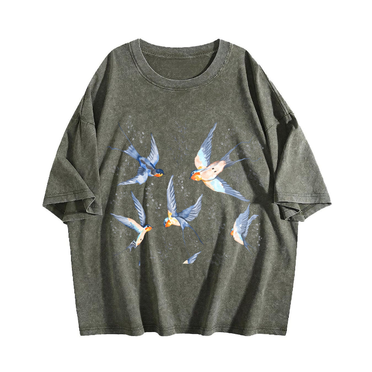 Birds 90s Vintage Washed T-Shirt product image 4