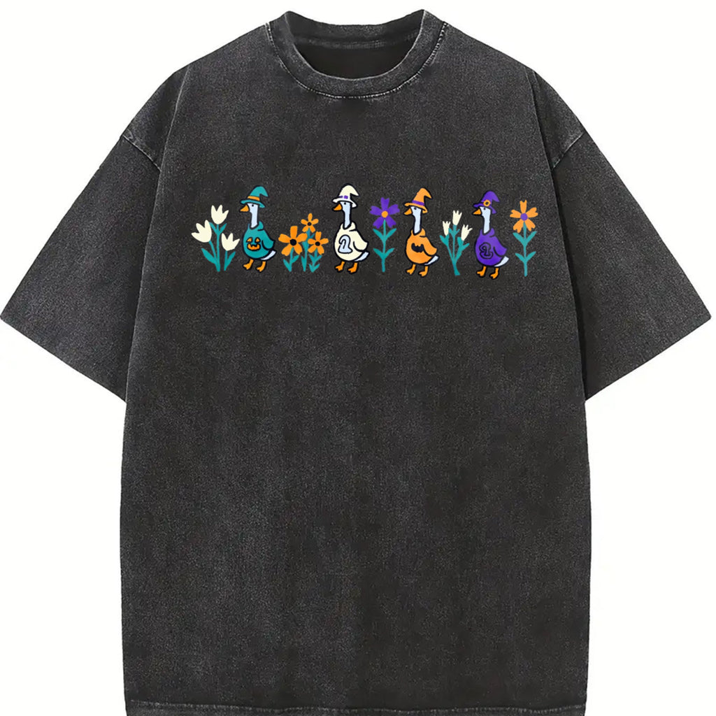 Halloween Goose Vintage Washed T-Shirt product image 2
