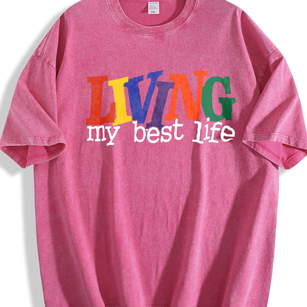 Living My Best Life Vintage Washed T-Shirt product image 7