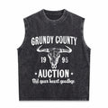 Grundy County Auction Inspired Concert Men's Washed Tank Top