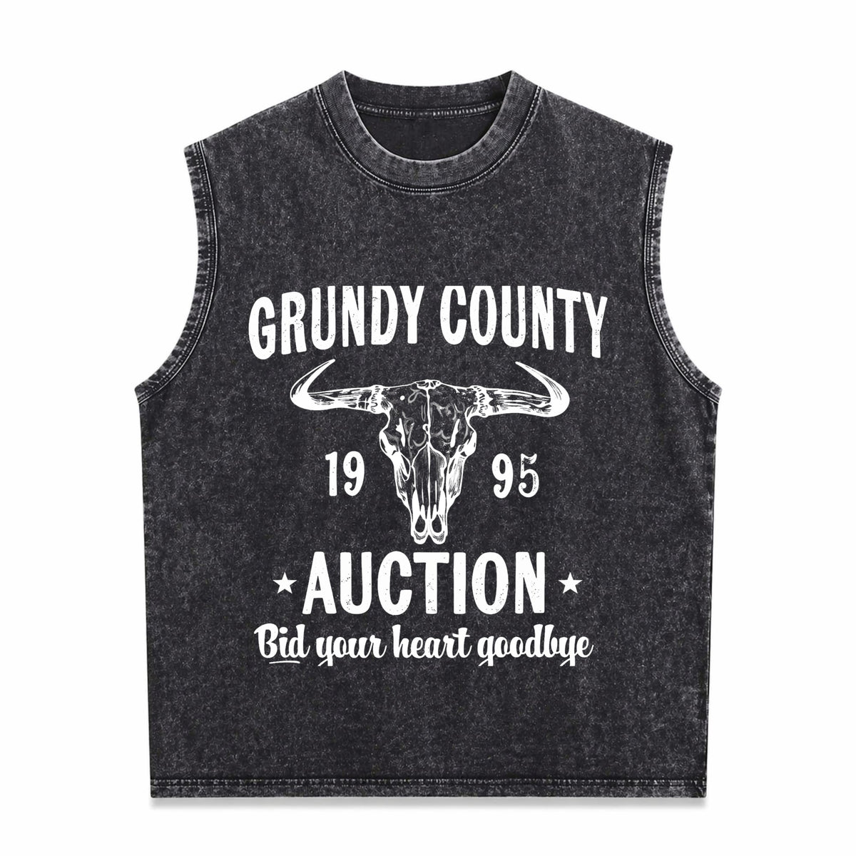 Grundy County Auction Inspired Concert Men's Washed Tank Top