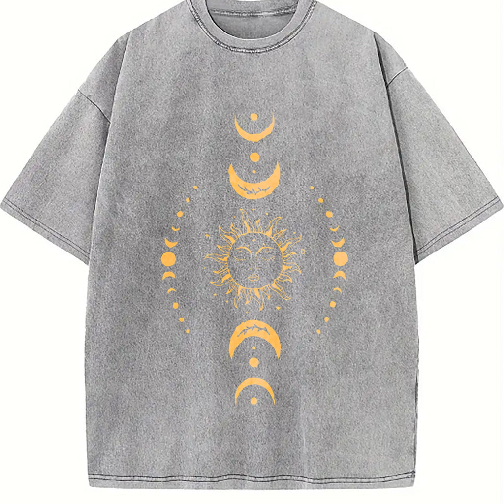 Moon And Sun Vintage Washed T-Shirt product image 4