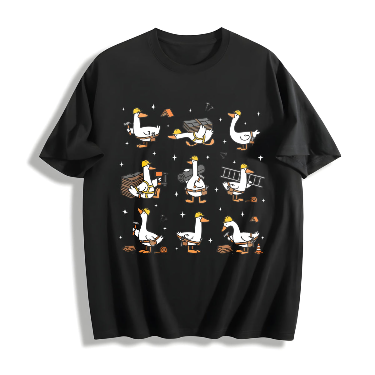 Silly Goose Roofer Cotton T-Shirt product image 1