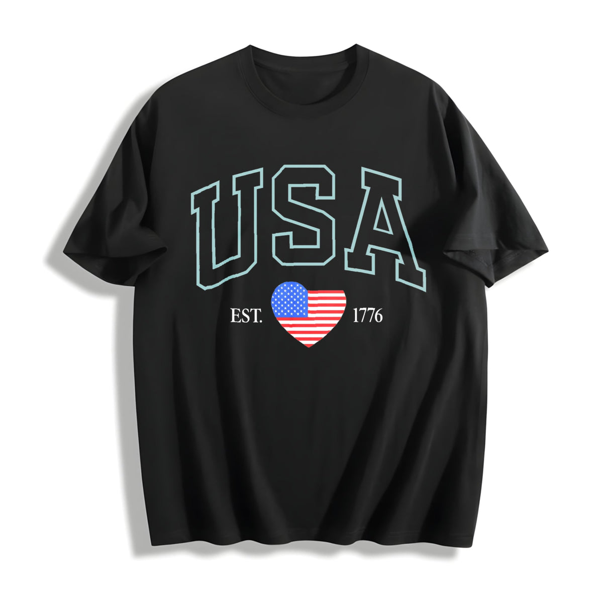 USA Flag Cotton T-Shirt product image 1