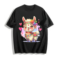 Llama Hair Accent Cotton T-Shirt product image 1