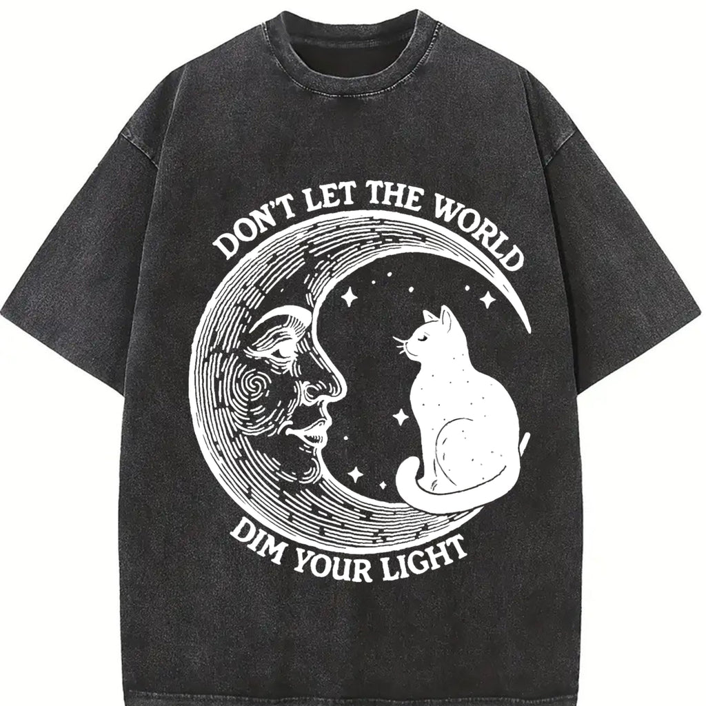 Don't Let The World Dim Your Light Moon And Cat Water product image 2