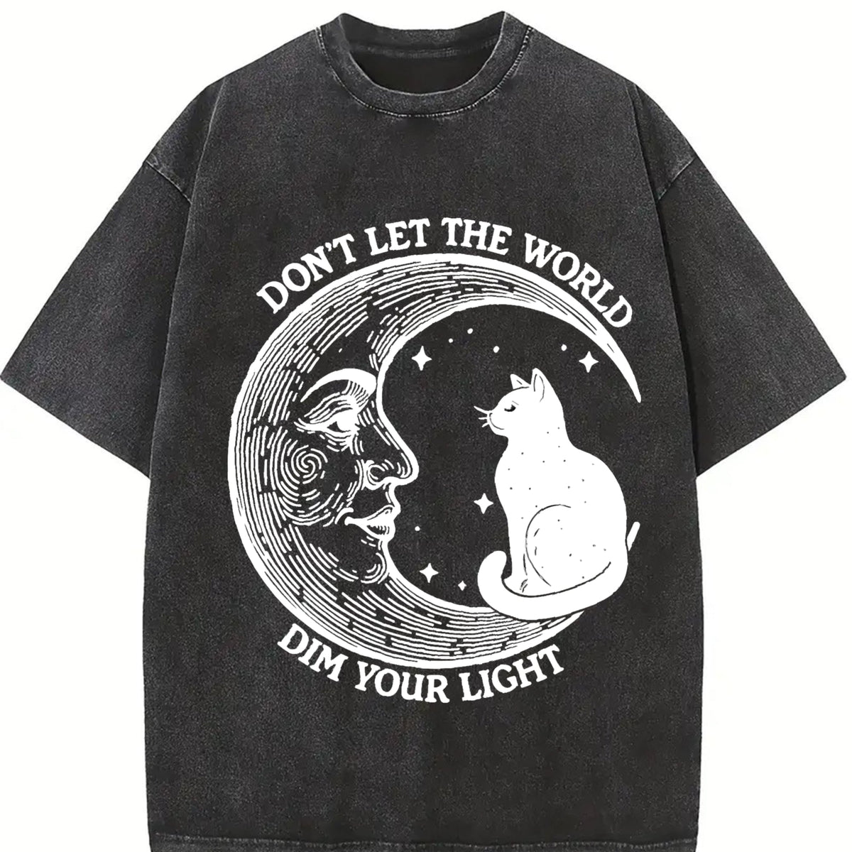Don't Let The World Dim Your Light Moon And Cat Water product image 2