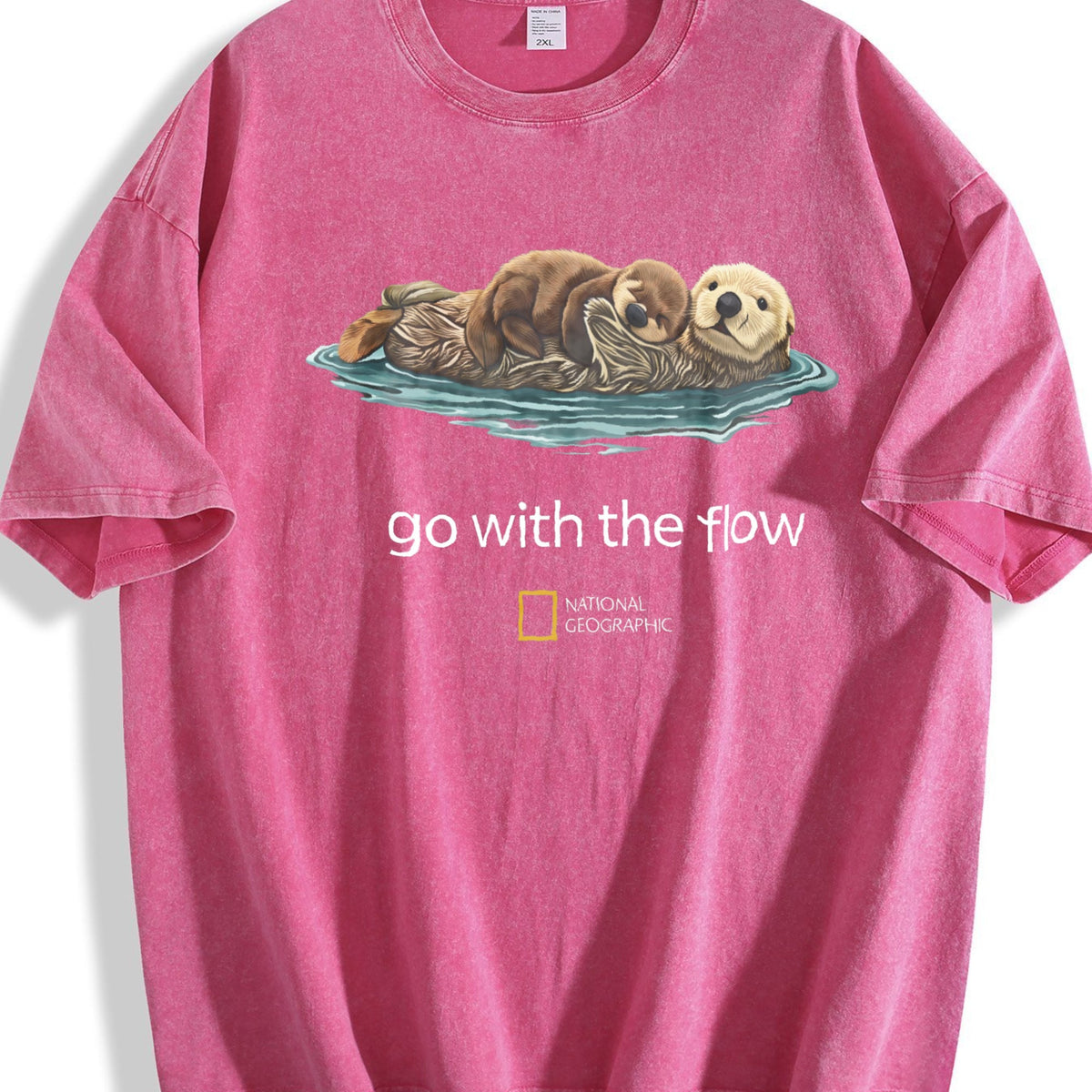 Cute Sea Otter Go With The Flow National Geographic Vintage product image 7