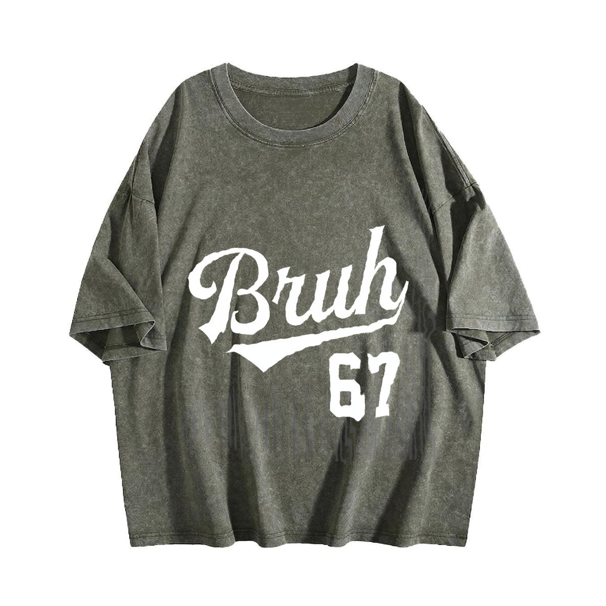 Bruh Six Seven Vintage Washed T-Shirt product image 4