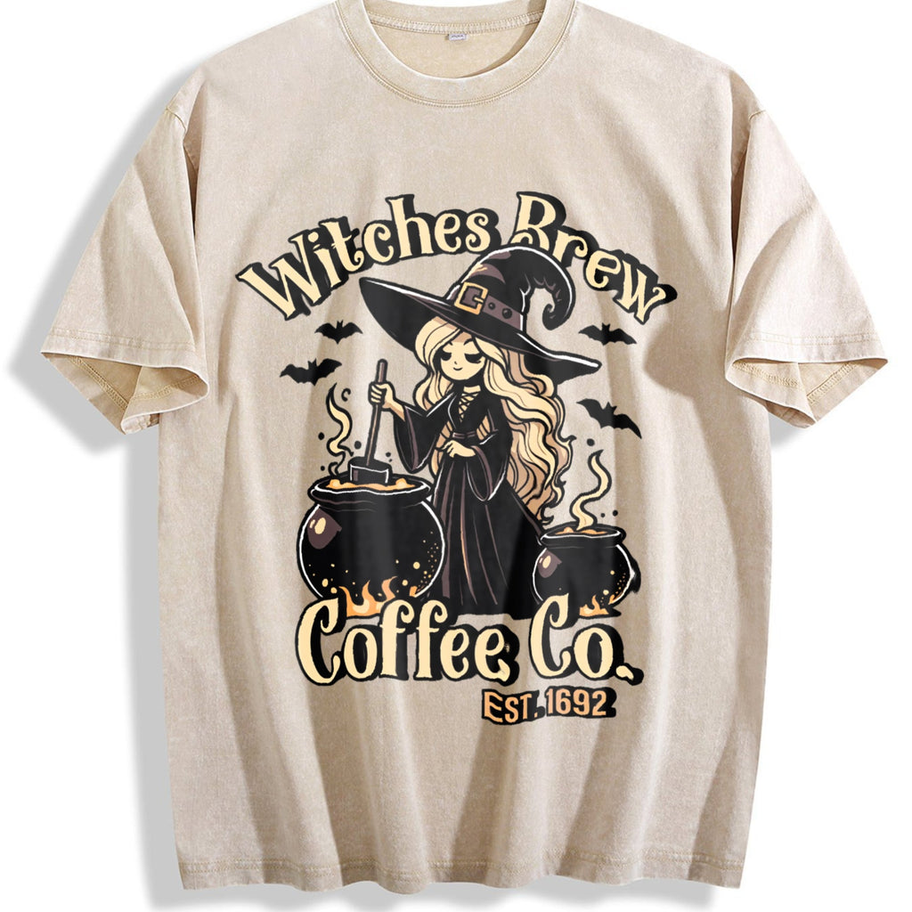 Witches Brew Coffee Co Vintage Washed T-Shirt product image 1
