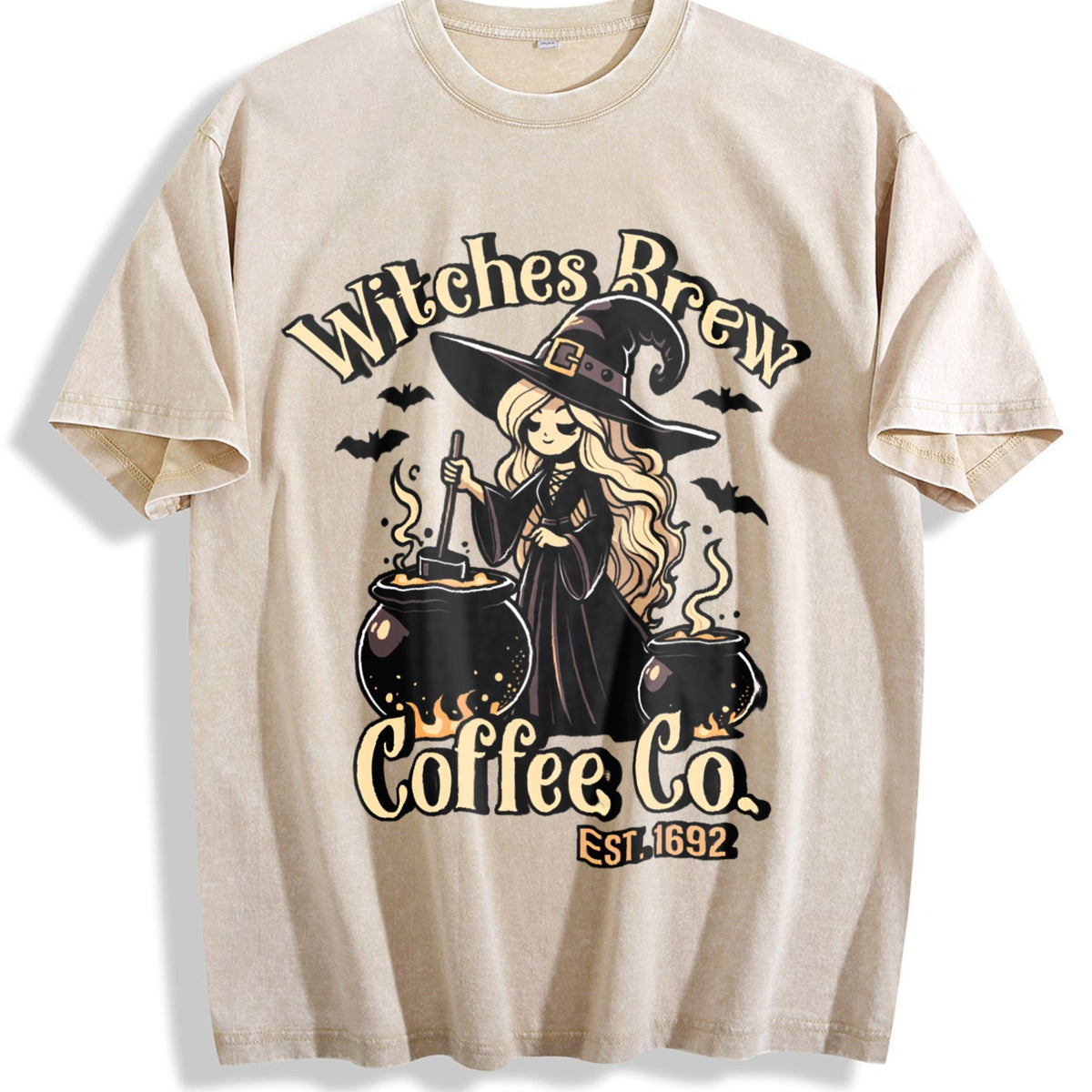 Witches Brew Coffee Co Vintage Washed T-Shirt product image 1