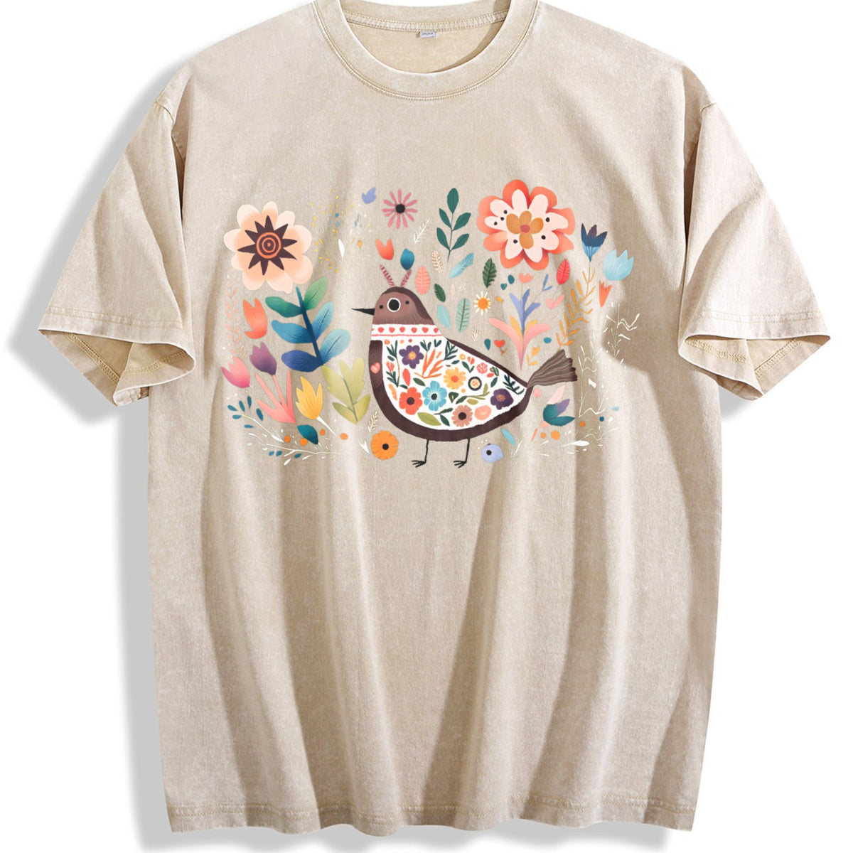 Mexican And Bohemian Vintage Washed T-Shirt product image 1
