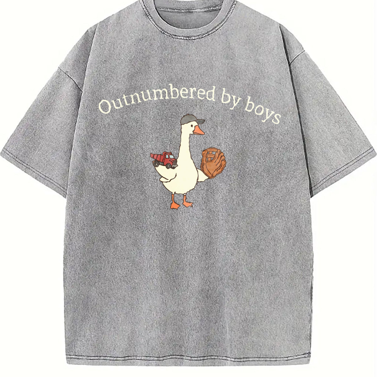 Outnumbered By Boys Goose Vintage Washed T-Shirt product image 4