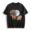 Capybara Moon Cotton T-Shirt product image 1