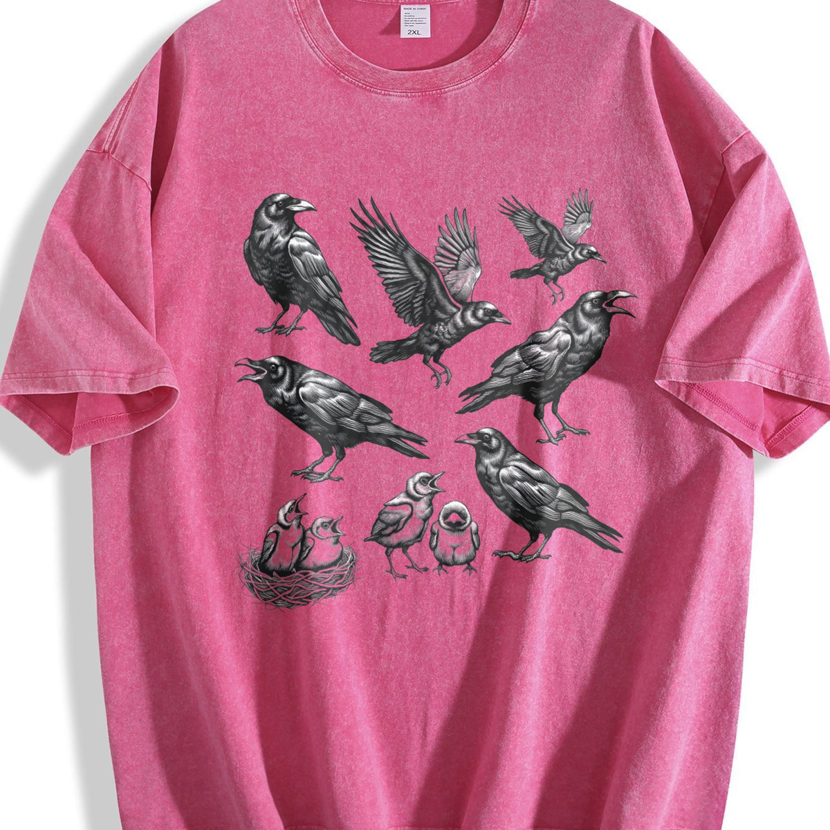 Raven 90s Tattoo Vintage Washed T-Shirt product image 7