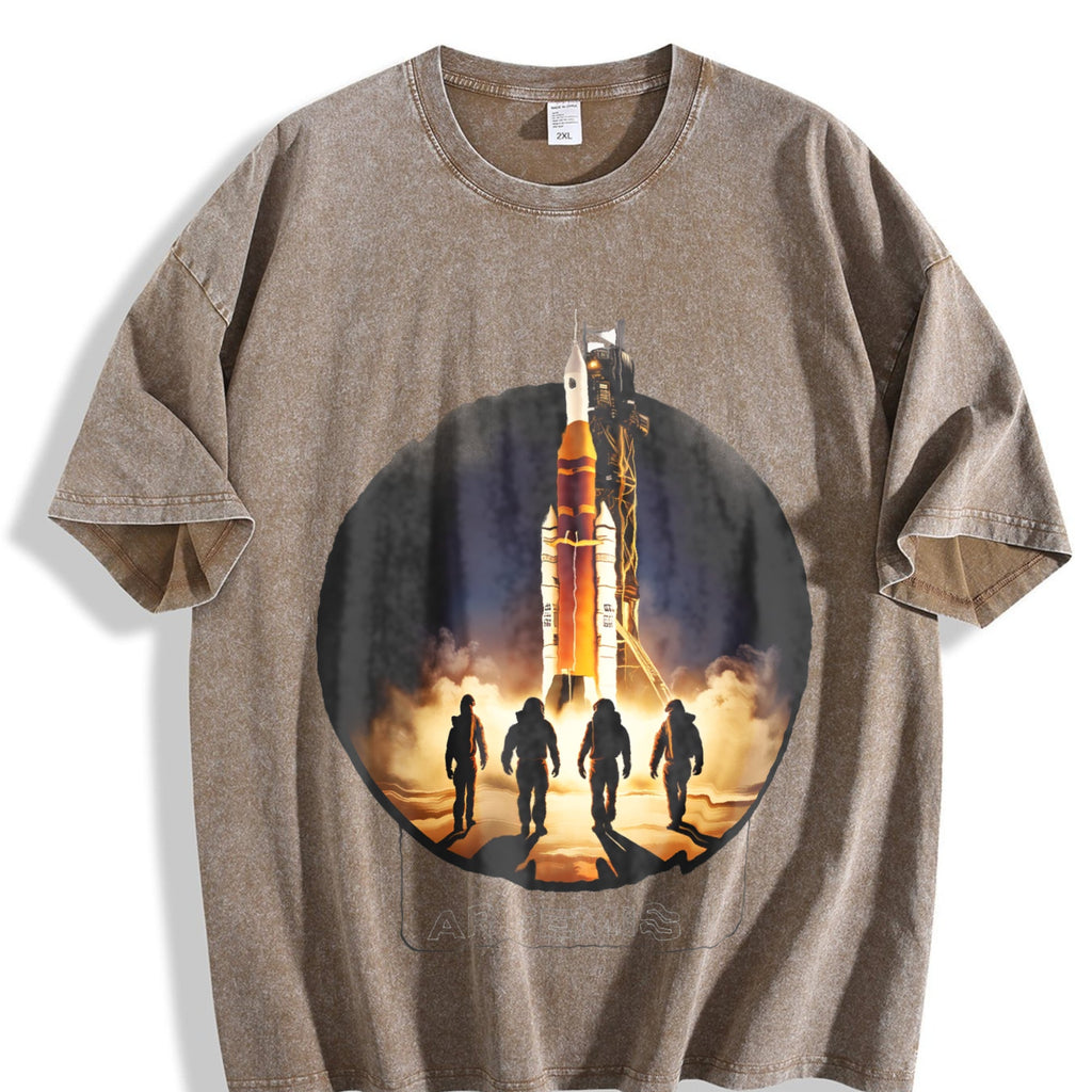 Nasa Artemis Ii Sls Rocket Launch Astronaut Silhouette product image 3