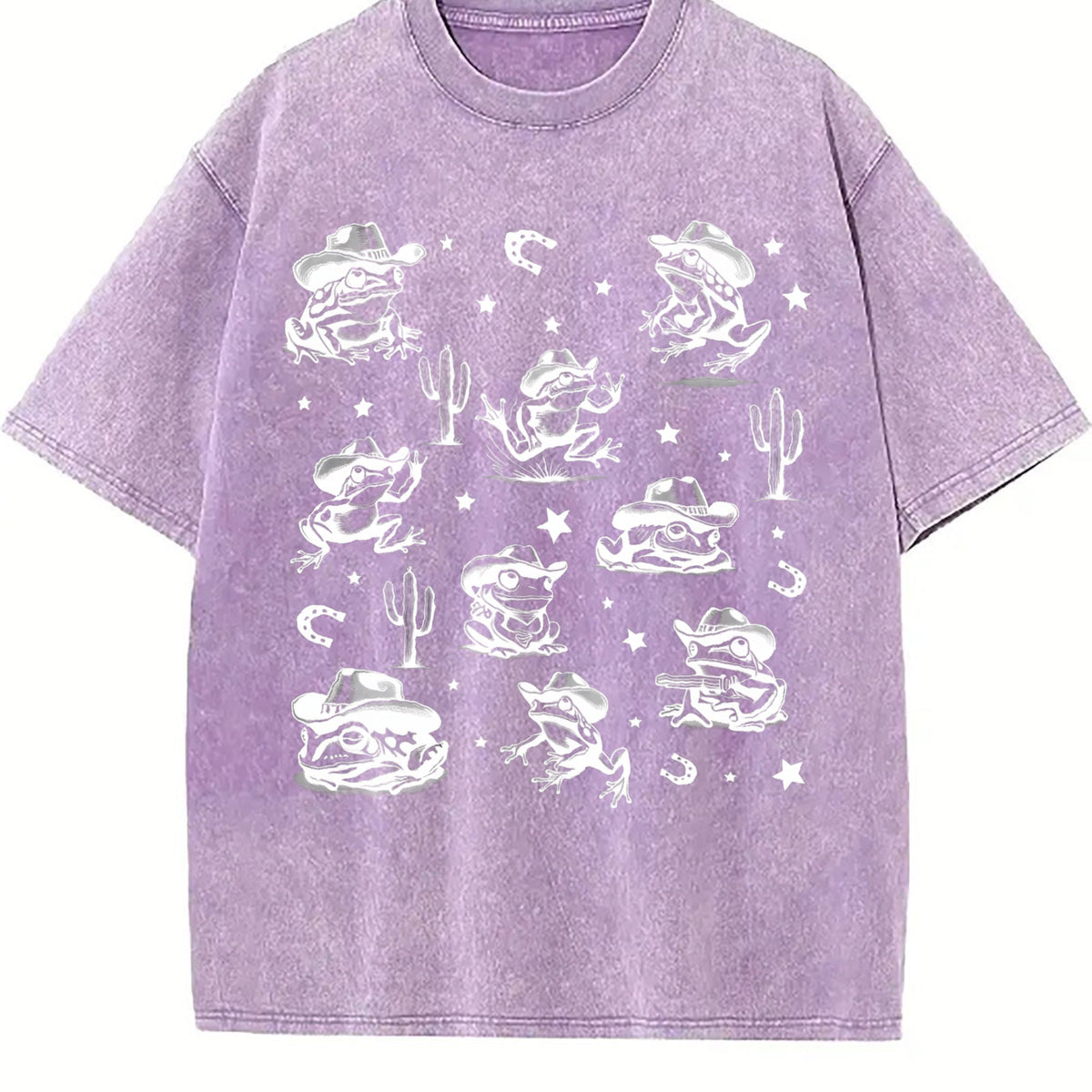 Cowboy Frogs Western Vintage Washed T-Shirt product image 6