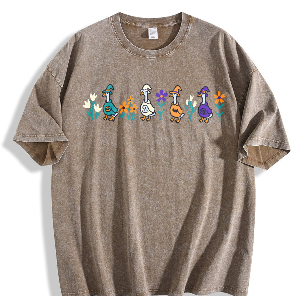 Halloween Goose Vintage Washed T-Shirt product image 3