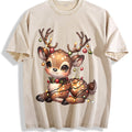 Christmas Reindeer & Deer Vintage Washed T-Shirt product image 1